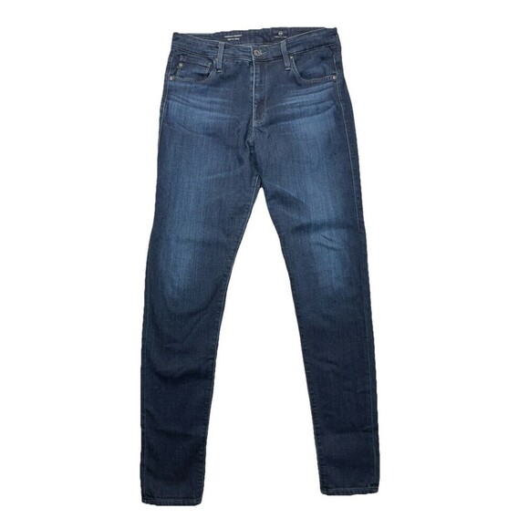 AG Adriano Goldschmied The Farrah Skinny Ankle Jeans Womens 29R High Rise Dark - Picture 2 of 15